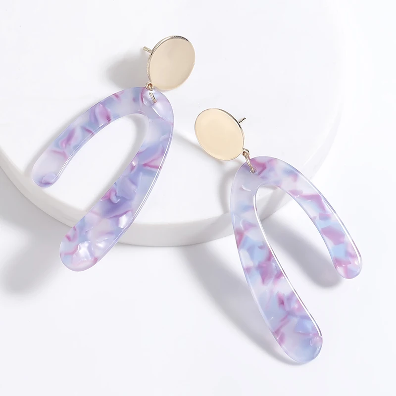 Сексуальные акриловые висячие серьги с уксусным крючком женские леопардовые