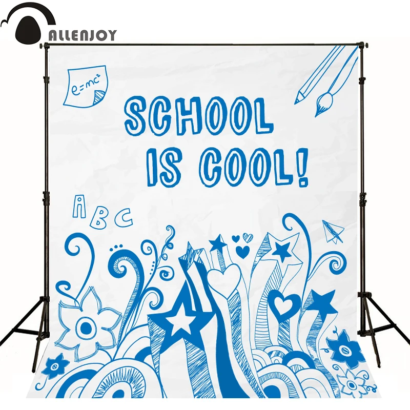 Allenjoy photographic background Star heart pen school kids vinyl boy photography backdrops lovely | Электроника