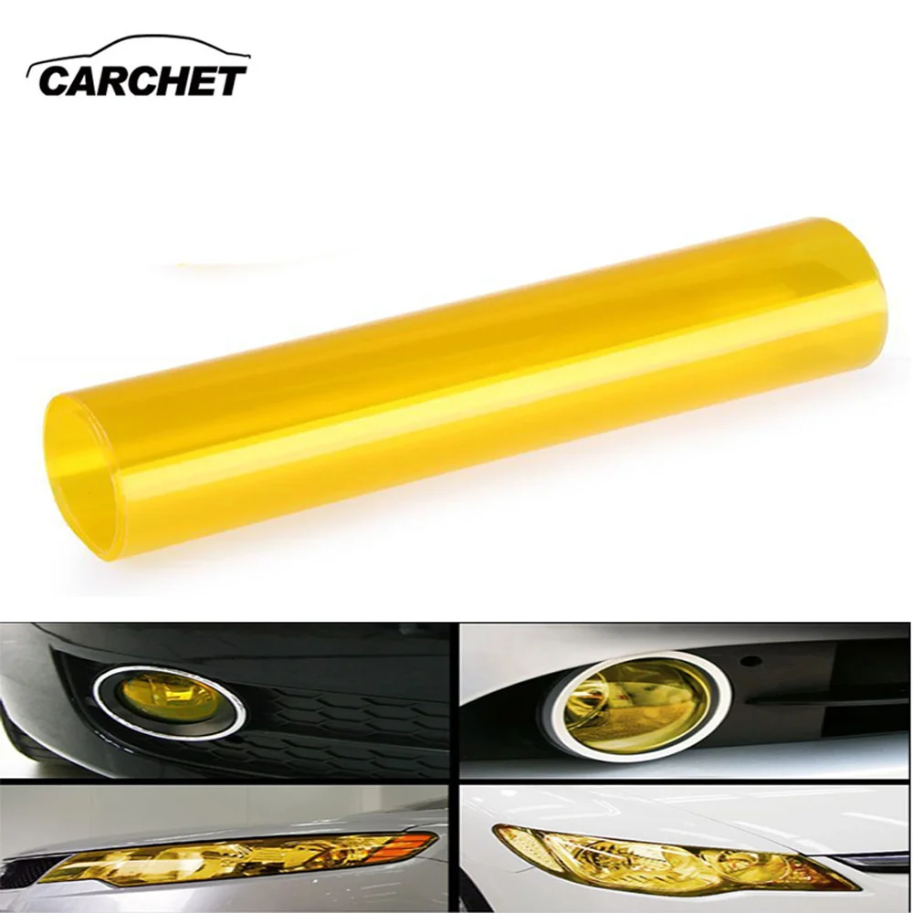 Автомобильная пленка CARCHET 30x60 см противотуманная фара декоративная Виниловая