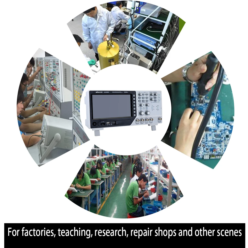 Сертифицированный цифровой осциллограф Рабочий стол смешанный сигнал генератор