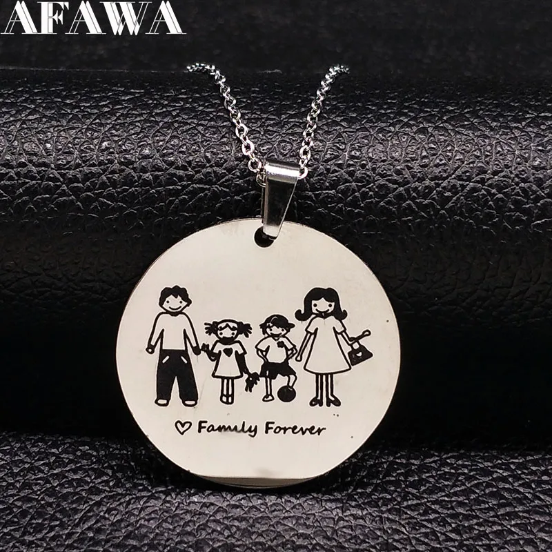 2020 семейное ожерелье из нержавеющей стали для женщин и мам ювелирные изделия