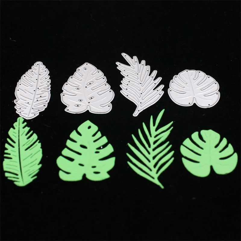 Тропические Monstera листья резки трафареты для DIY штамп скрапбукинга/фотоальбом
