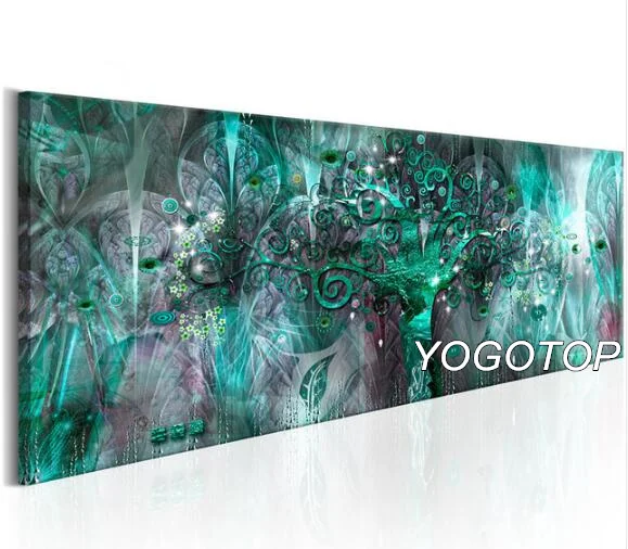 YOGOTOP полная Алмазная вышивка крестиком абстрактное дерево жизни большая мозаика 5D алмазная вышивка Diy квадратная дрель деньги QA632 - Цвет: Красный