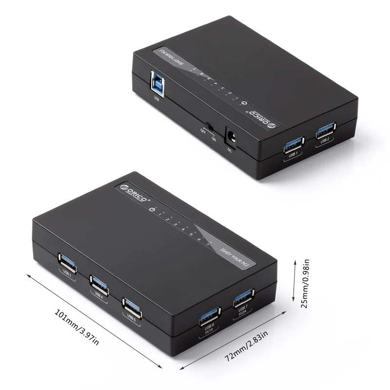 ORICO USB 3 0 концентратор 7 портов с адаптером питания постоянного тока быстрая