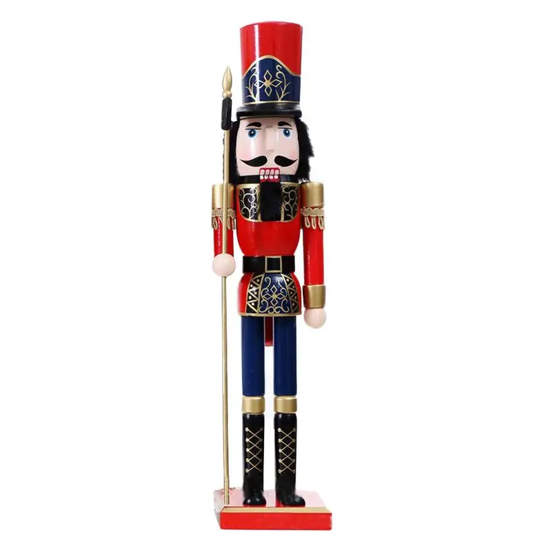 B 60 см, британский стиль, кукольный Щелкунчик, Рождественский деревянный ручной работы, Рождественский домашний магазин, настольный орнамент, Рождественский подарок на день рождения - Цвет: B