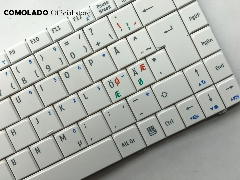 ND Скандинавская клавиатура для MSI X320 X300 X340 X400 Tastatur Medion Akoya Mini E1312 E1313 белая Layout |