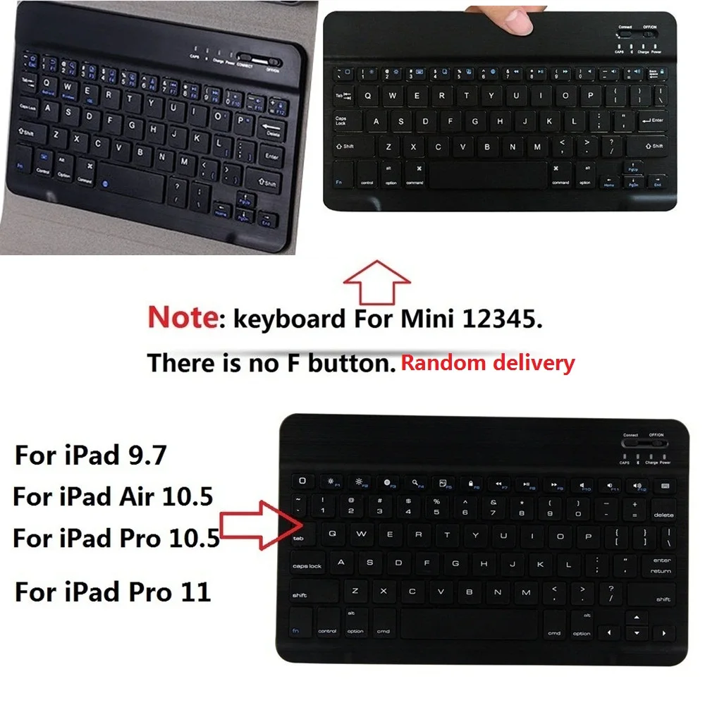 Для iPad 10 2 2020 2019 7th 8th Разделение дизайн кожаный чехол с Bluetooth клавиатура для Mini 12345