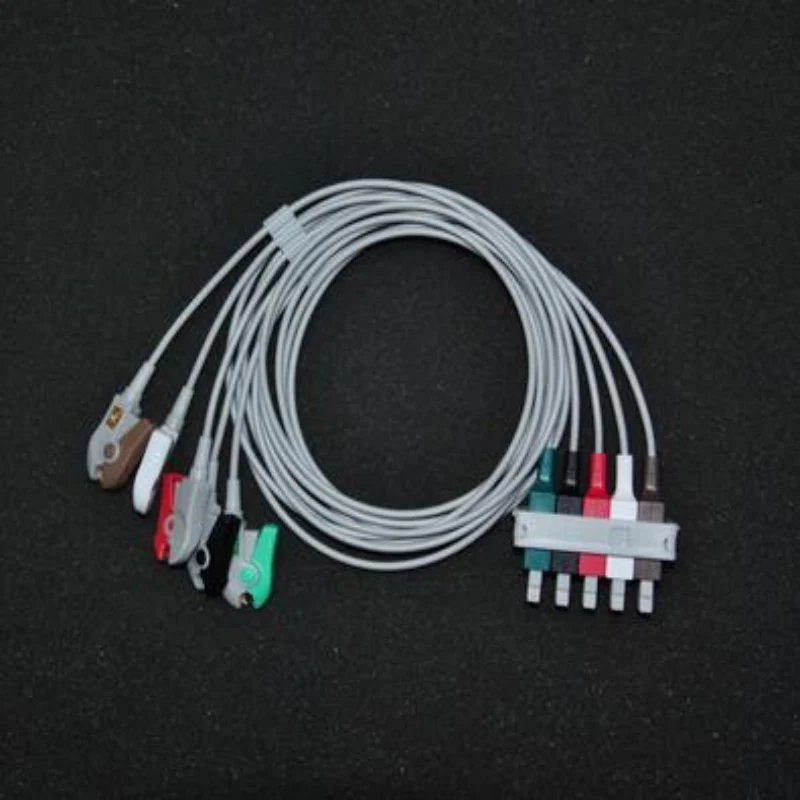 Бесплатная доставка совместимый с Philips-HP 43100A 43110M/MC 43120A 43200A 5 Leadwire ECG Trunk Cable