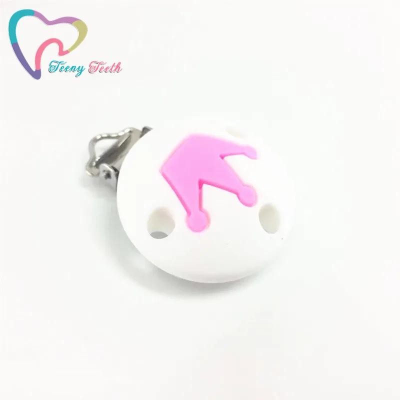 Teeny Teeth 1 PC Pacifier Clip Round Crown Chain Silicone Selectable Teething Beads Suspender | Украшения и аксессуары