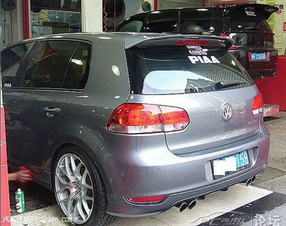 Использование для volkswagen golf 6 спойлер 2010-2013 модель Гольф 6 свет высокое качество абс материал Автомобиля Заднее Крыло праймер цветной спойлер