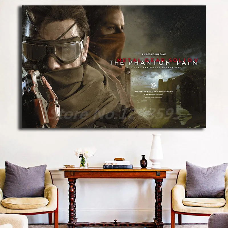 Металлическая Шестерня твердый V The Phantom Pain HD настенные художественные плакаты на