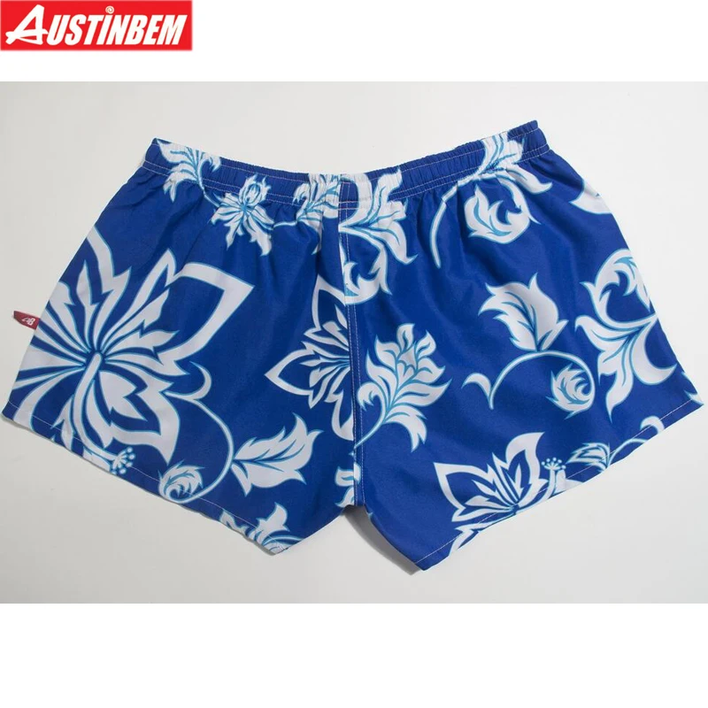 AUSTINBEM синие пляжные шорты с цветами мужские купальники сексуальные плавки трусы