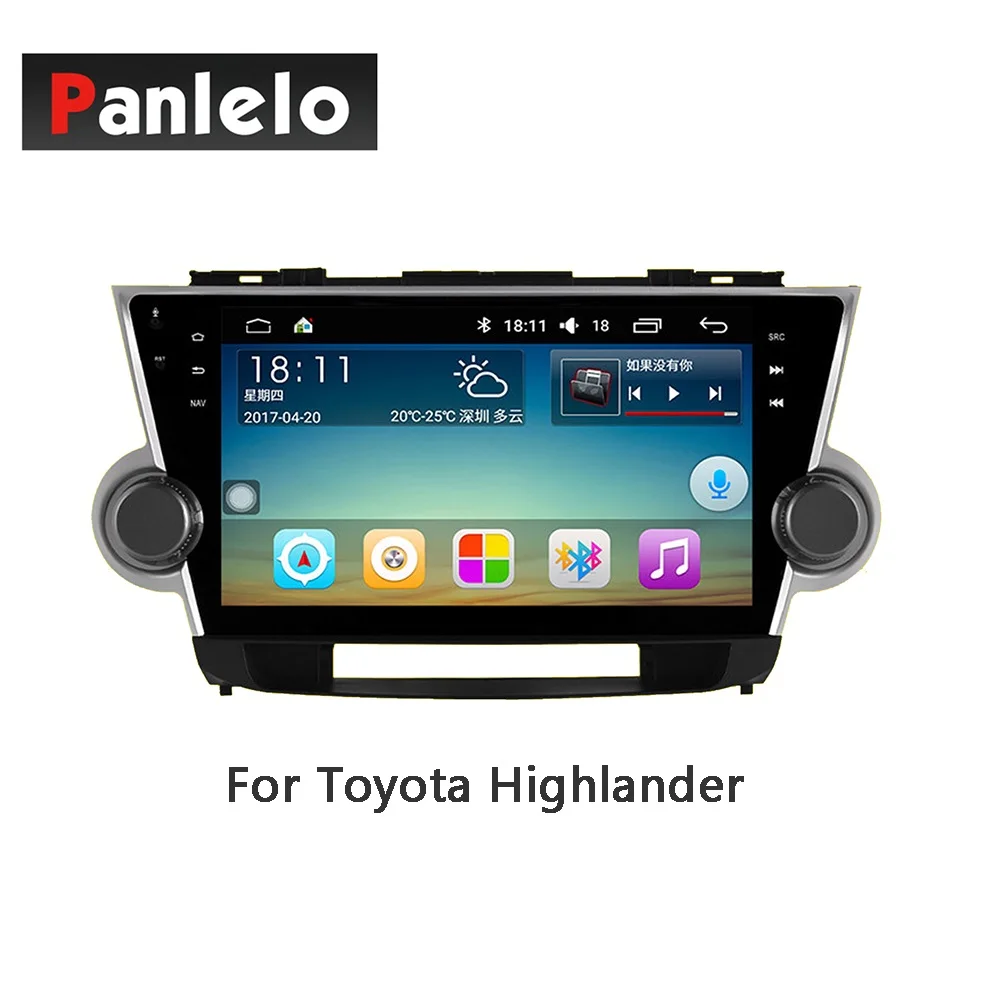 TY10-Highlander Panlelo Android 7,1 стерео 2 Din 10,2 дюймов для Toyota Corolla VIOS YARiS L Land Cruiser RAV4 Lewin Camry Prado Highlander - Цвет: TY10-Highlander