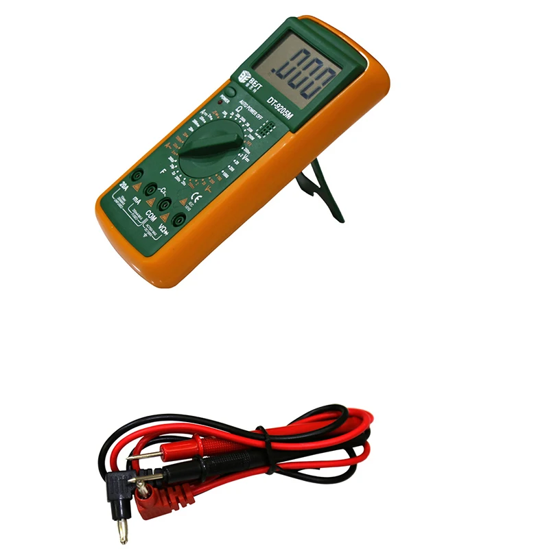 Портативный цифровой мультиметр с ЖК-дисплеем ручной тестер постоянный и
