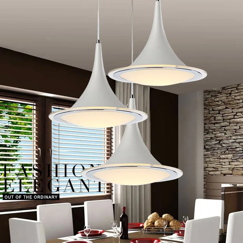 Современные светодиодные подвесные лампы для столовой светильники 12 Вт 18 форма