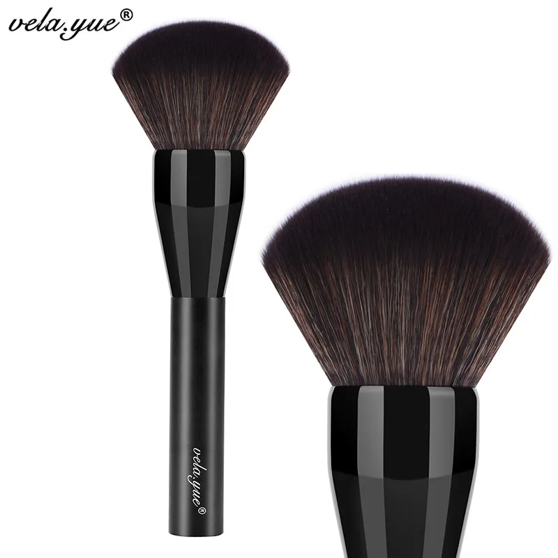 Black Vela. yue Pro кисть для пудры супер большая Кисть для макияжа лица - Handle Color: Black