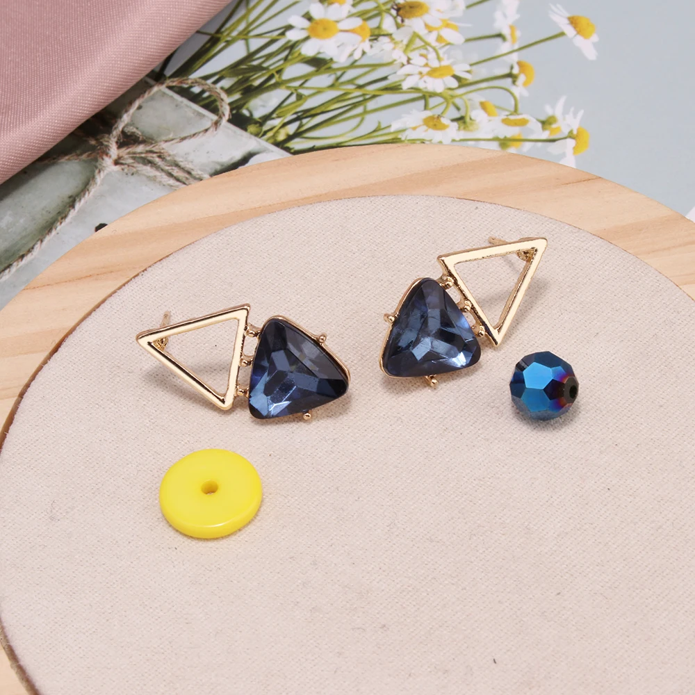 Женские серьги из золотого сплава красочные Кристальные австрийского