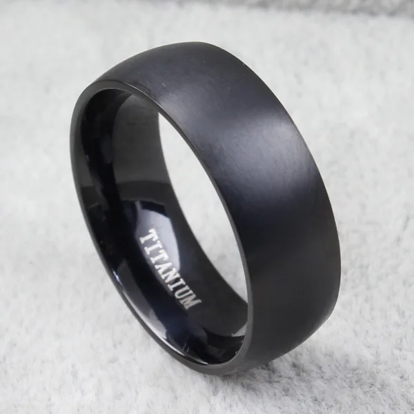 Vintage Men Black Sterling Titanium Ring Plating Souvenir Present Accessory Wedding Bands Bridal Sets Jewelry For Male Design | Украшения и