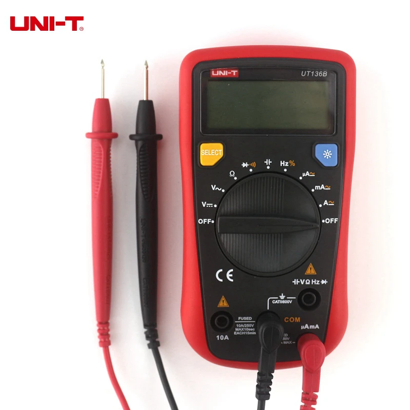 UNI T UT136B мини Автоматический диапазон Ручные Цифровые мультиметры