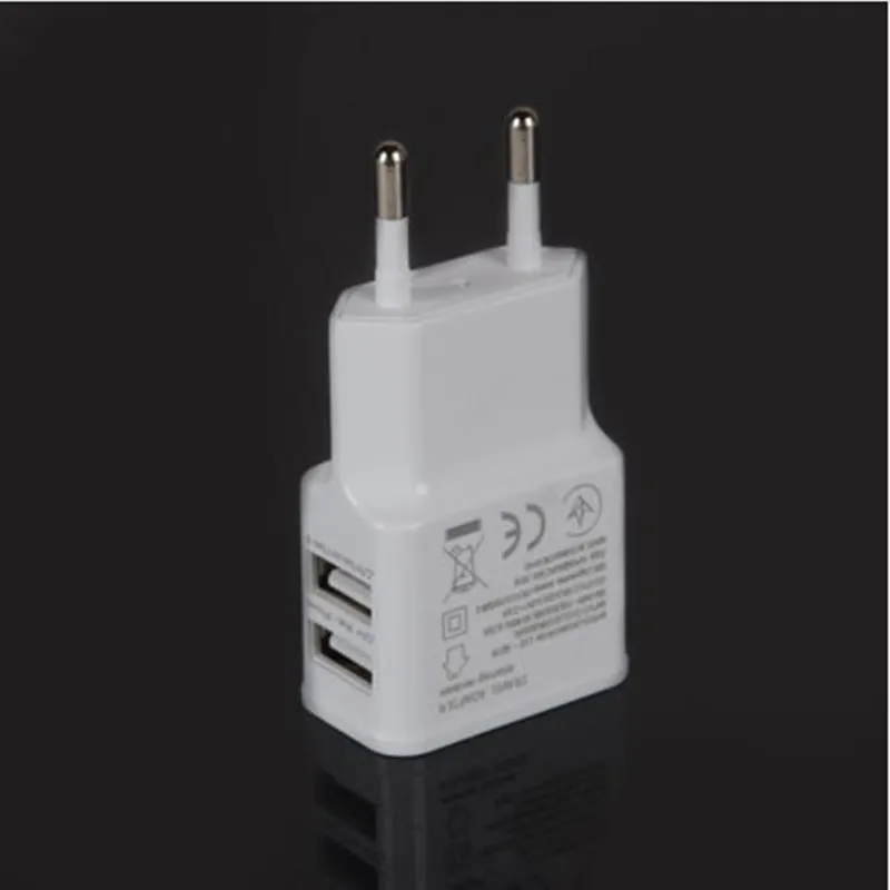 20 шт. ЕС Plug 5 в 2A USB 2 порта домашние дорожные Настенные зарядное устройство адаптер