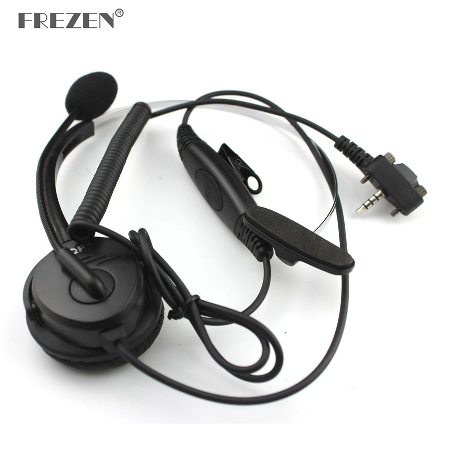 Headphone Single Headset Collar PTT With Microphone For Vertex Standard VX131 VX230 VX231 VX261 Walkie Talkie