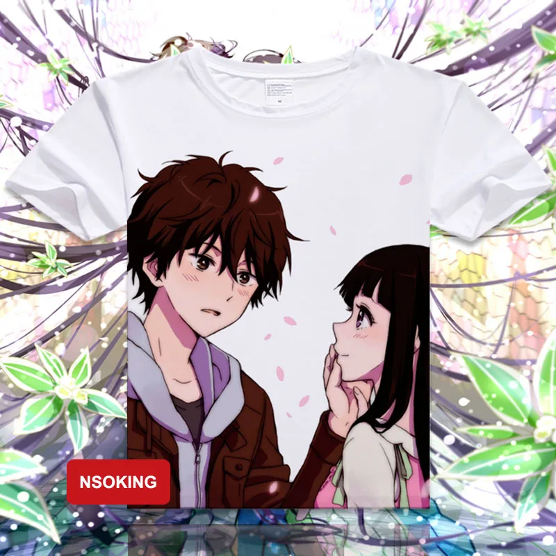 Футболка Hyouka аниме Chitanda Eru косплей футболки летние модные мужские женские