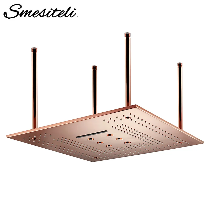 Насадка для душа латунный смеситель 24 дюйма квадратный водопад крепление на стену|Душевые насадки| |