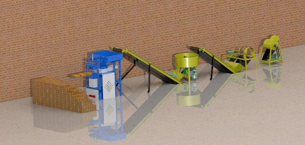 FL2-10 high capacity hydraulic soil brick making machine in India price |