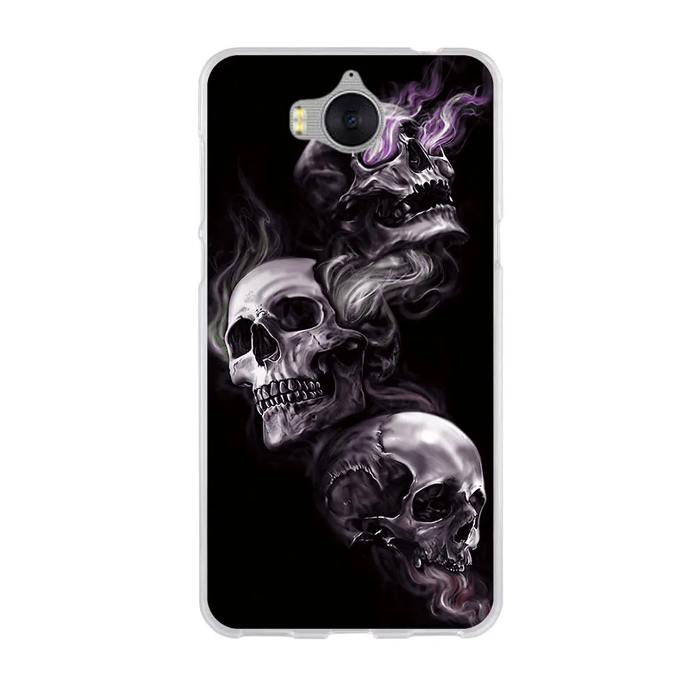 Мягкий чехол из ТПУ для Huawei Y5 2017/Y6 2017 5 0 дюйма стерео окрашенный III чехлы задних