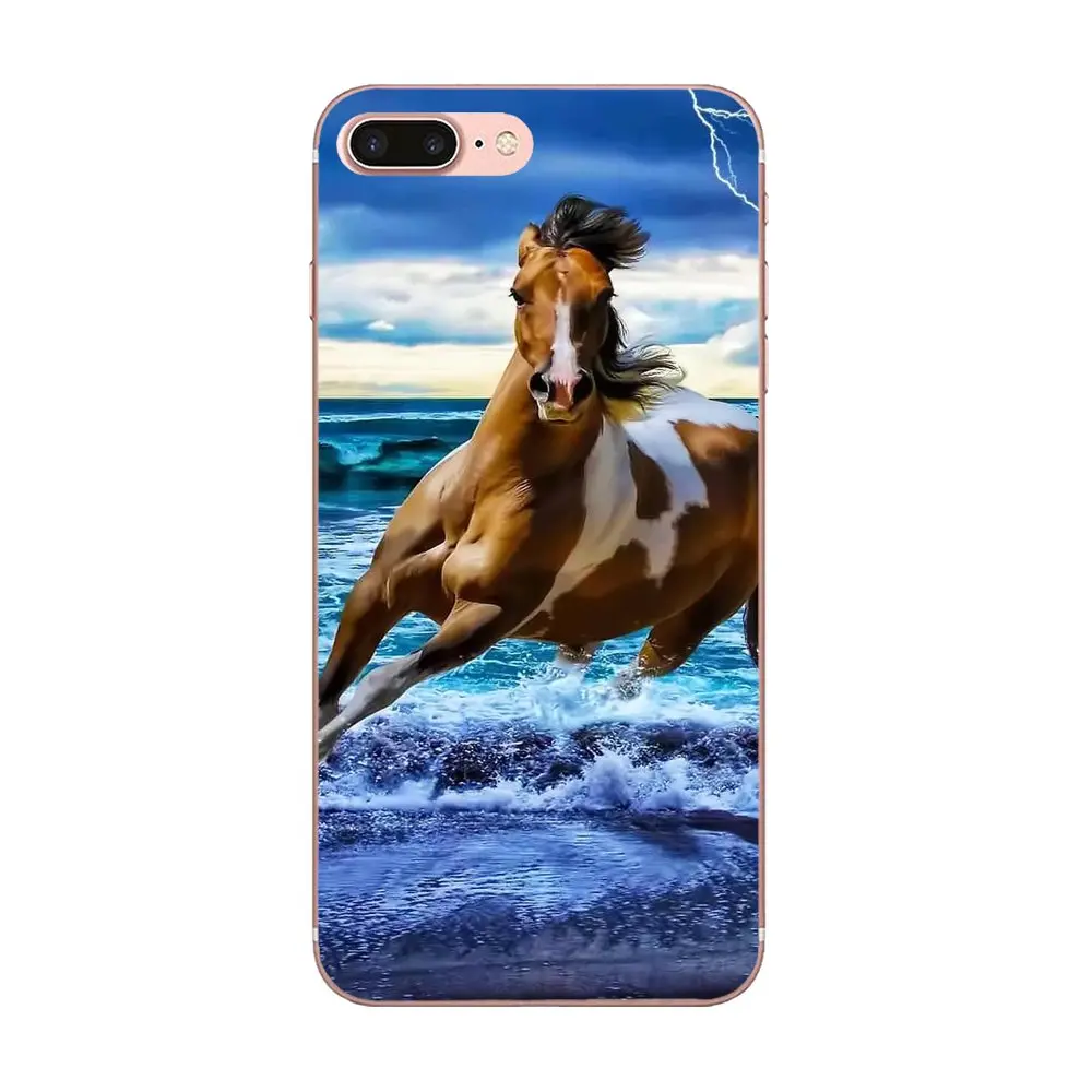 Мягкий чехол из ТПУ с защитным покрытием Wild Horses Running At Sunset для Xiaomi Redmi Mi Note 7 8 9 SE Pro
