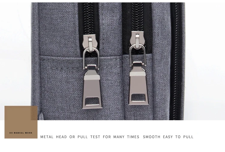 DANJUE Business Chest Bag Oxford Cloth Waterproof Bag Multi-pocket Chest Bag With Headphone Hole