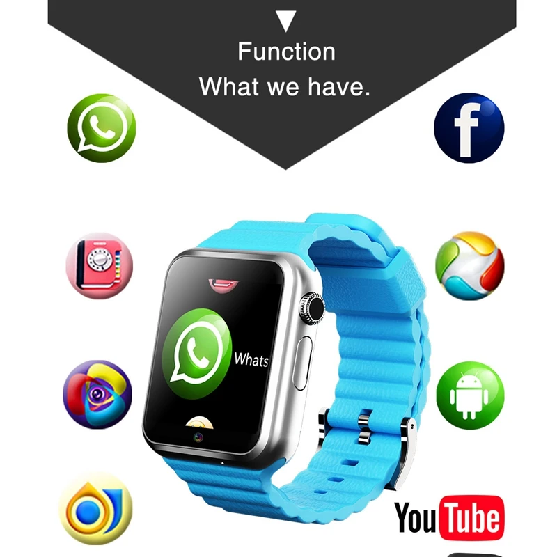 3G Wifi GPS LBS Tracker Smart Watch Touch Screen Security Fitness Monitor Smartwatch Camera SOS For iOS Android V7W | Электроника
