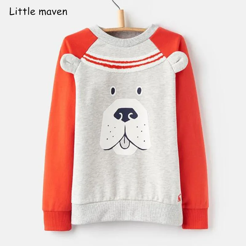 Little maven/2018 Новинка осени для мальчиков брендовая одежда Детские толстовки и кофты