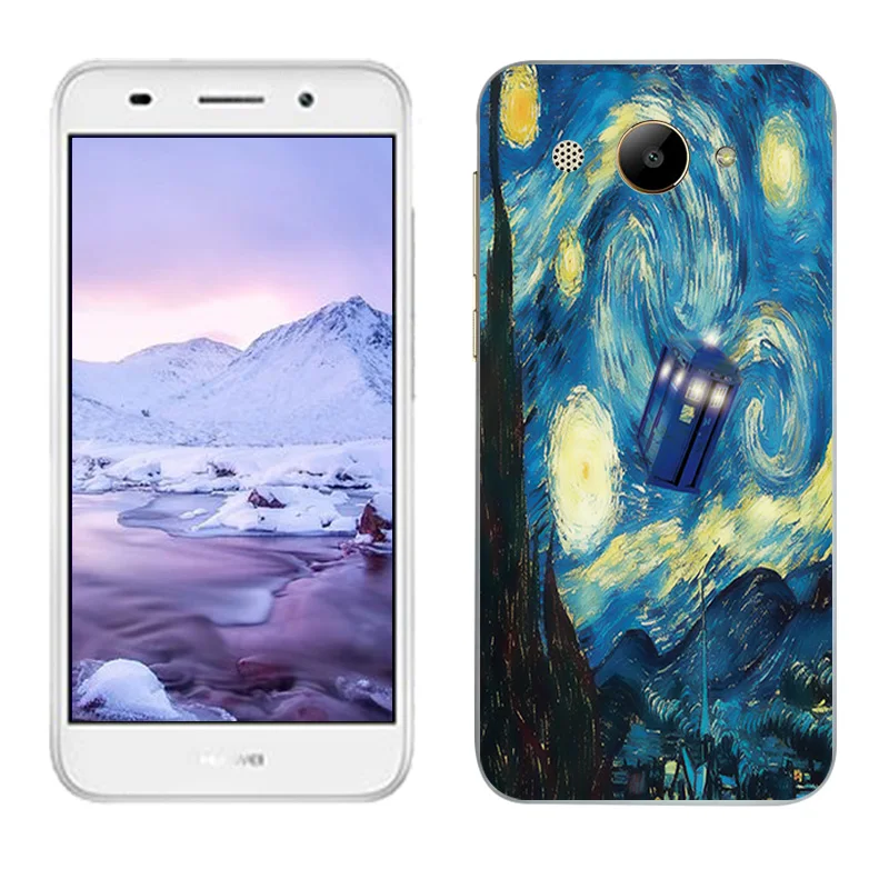 5 0 дюйма для Huawei Y3 2017 облегающие чехлы с масляной росписью Y5 Lite мягкий силикон MT6737M
