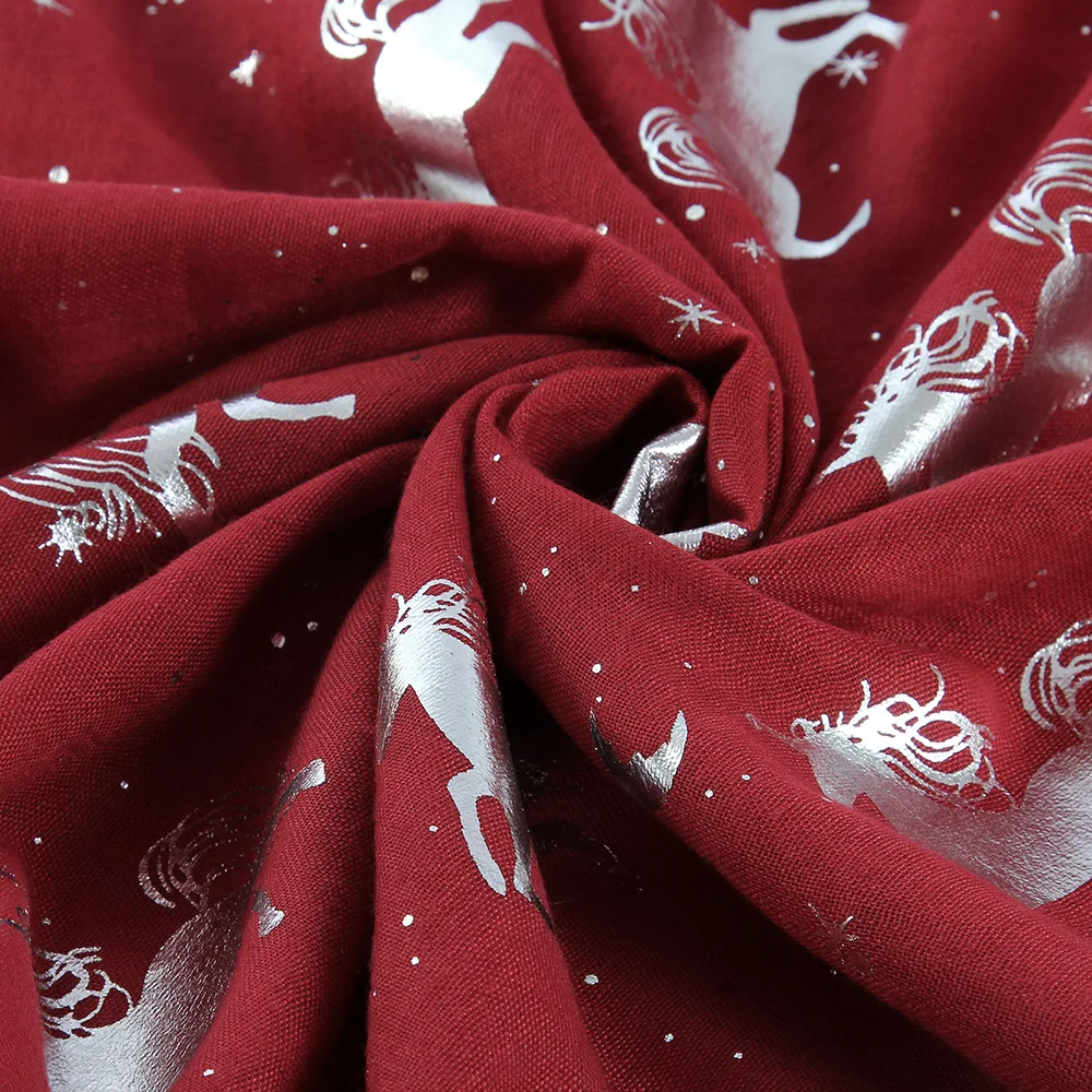 Шарф с принтом для женщин OLOME шали в виде животных из фольги серебряного цвета