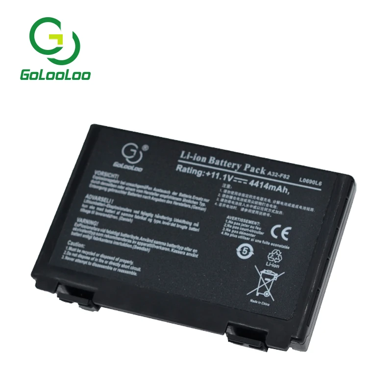 Golooloo Аккумулятор для ноутбука ASUS A32-f82 K50id K40in k50in K40ij K40 K50ij k50c K60ij K70ab K70ic K70io K50AF K51AC K51AB K51AE