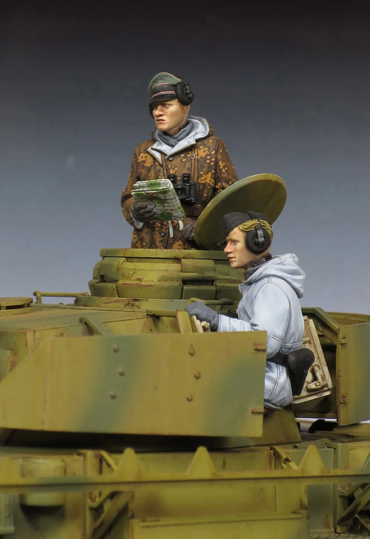 Масштаб 1/35 сборка Набор фигурок из смолы танк | Игрушки и хобби