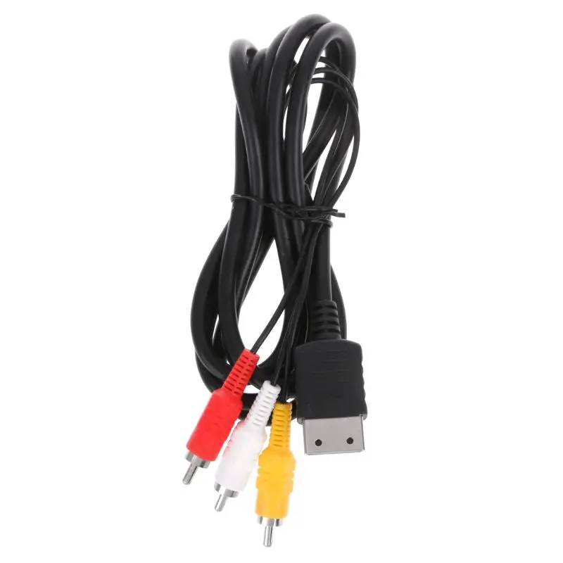 Новый 1 8 м/6FT RCA аудио видео AV стерео композитный кабель с адаптером для Sega