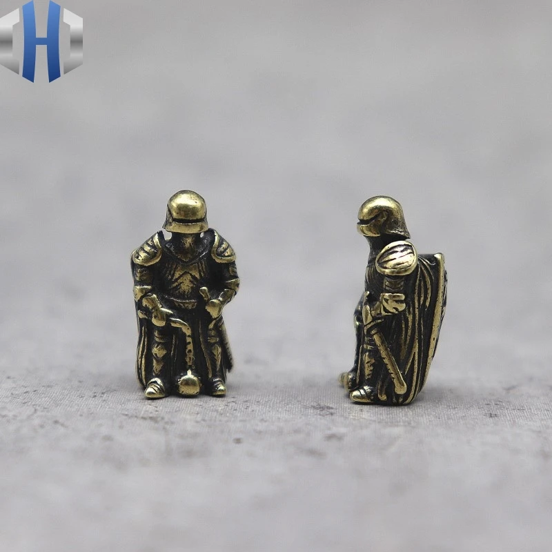 Ranger Soldier латунные бусины для ножей латунные персональные черепа EDC бусины череп брелок подвеска Подвесная веревка паракордовые бусины