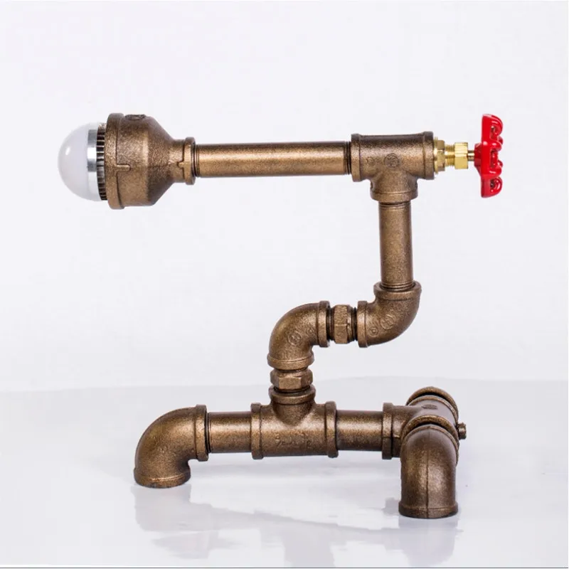 DIY ручной работы уникальные винтажные светильники водопроводные настольные