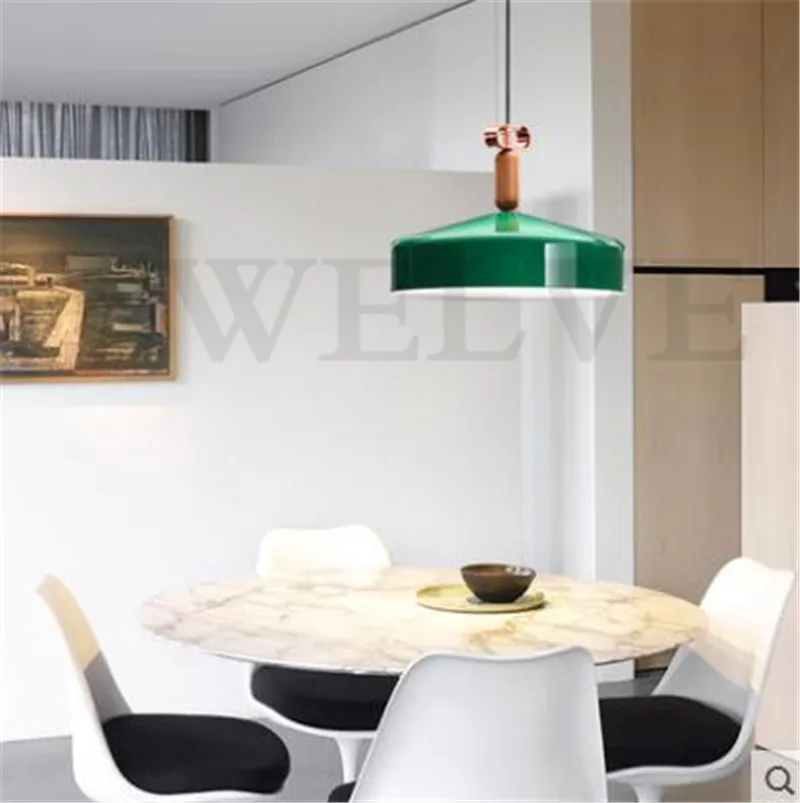 Nordic modern Home Dining Room Pendant Lamps Modern Colorful Restaurant Coffee Bedroom wood Lights Material AC110V/220V | Освещение
