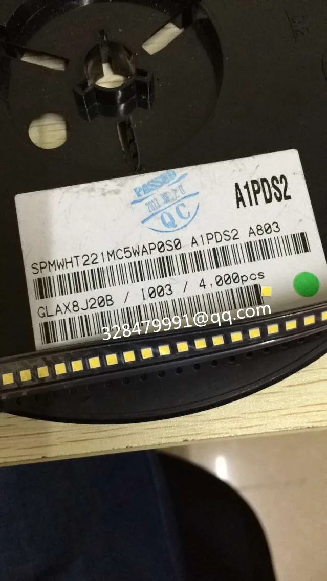 

500 шт./партия, светодиодная лампа samsung spmwht221mc5calcium 0s0, 2323 белый свет, цветовая температура 6500 k