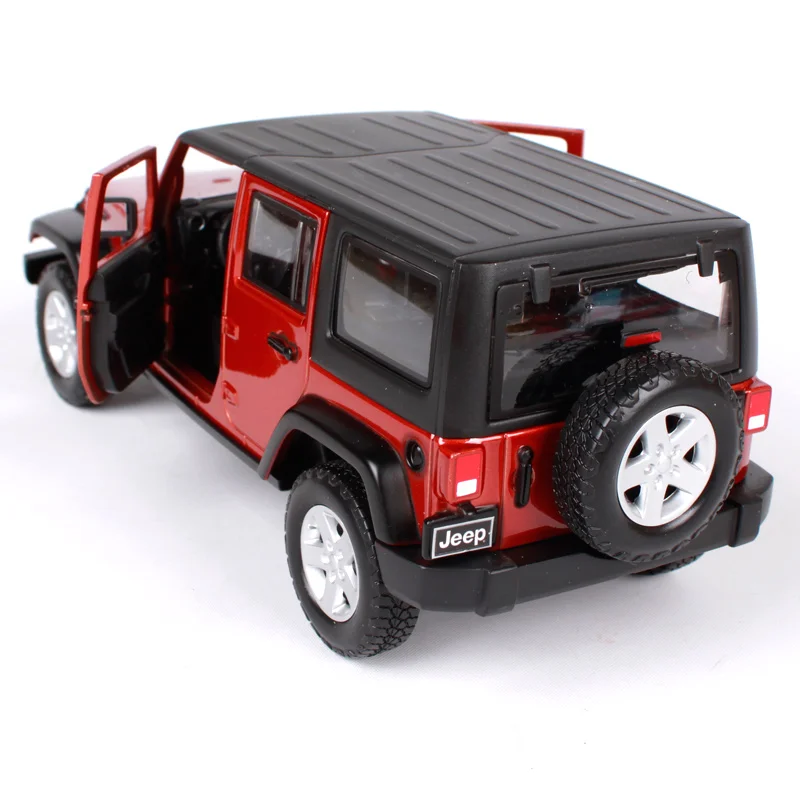 Maisto 1:24 jeep wrangler unlimited желтая оранжевая машина литье под давлением 1/24 масштаб