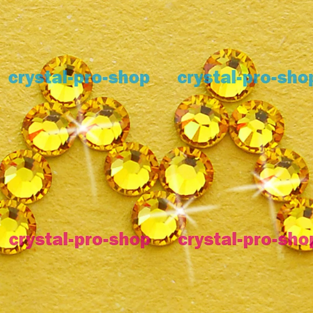 Элементы Swarovski легкий Топаз (226) без горячей фиксации или исправленное Железо (ss5