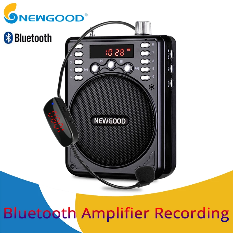 Мини Портативный голосовой усилитель bluetooth колонки громкоговоритель запись с FM