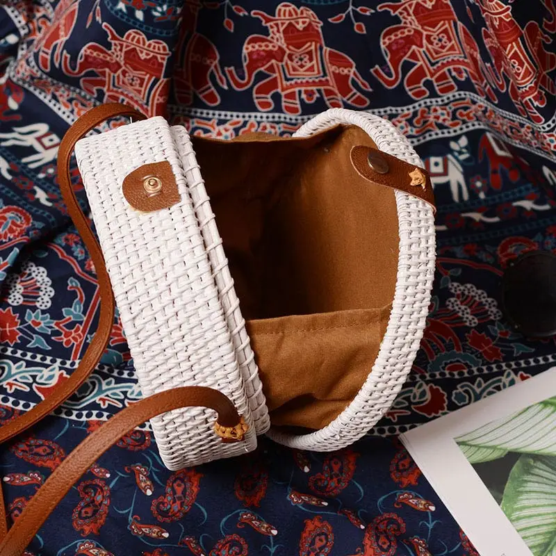 Sac Femme женская сумка из ротанга летние пляжные сумки через плечо ручная работа