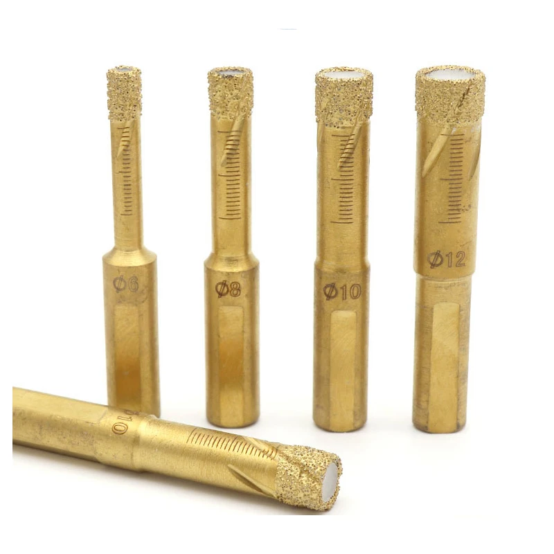 1 шт. диаметр хвостовика 10 мм Алмазный сухой пропитанные сверло отверстие