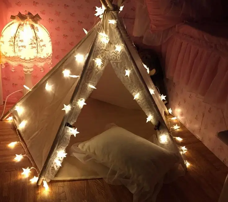 

20/40/100 Leds Party Fairy Lights Battery Operated Five-pointed Star LED String Lights for Wedding Xmas Party Outdoor Indoor Use
