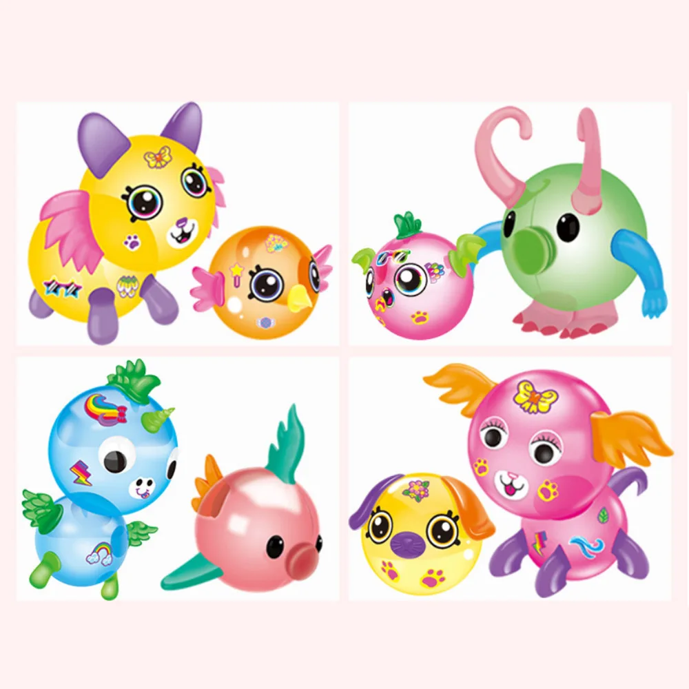 Детские собранные Bobo липкие красочные игрушки креативный воздушный шар DIY