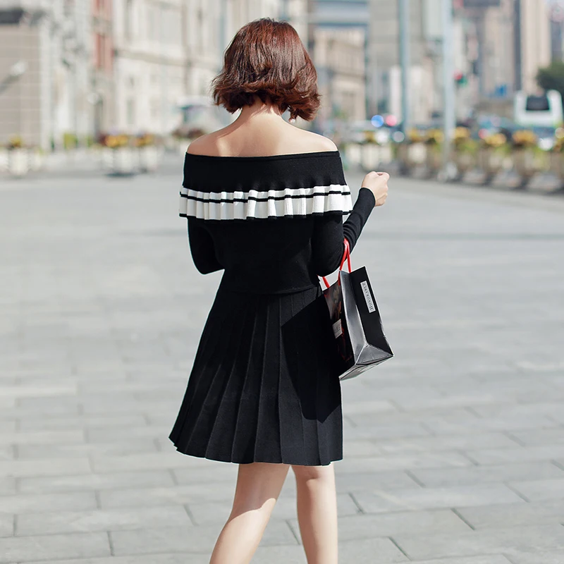 Queentor 2017 бренд трикотажный пуловер осень тонкий длинный рукав Повседневное Мода